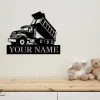 Personalized Dump Truck Metal Art, Dump Truck Metal Wall Decor, Truck Metal Wall Decor, Truck Metal Sign, Truck Wall Decor