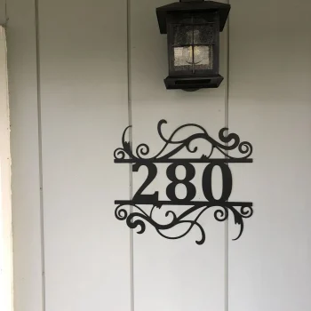 Custom Metal Address Sign - Metal House Numbers - Outdoor Metal - Mailbox Sign - Metal Address Plaque - Housewarming Gift - Modern Address