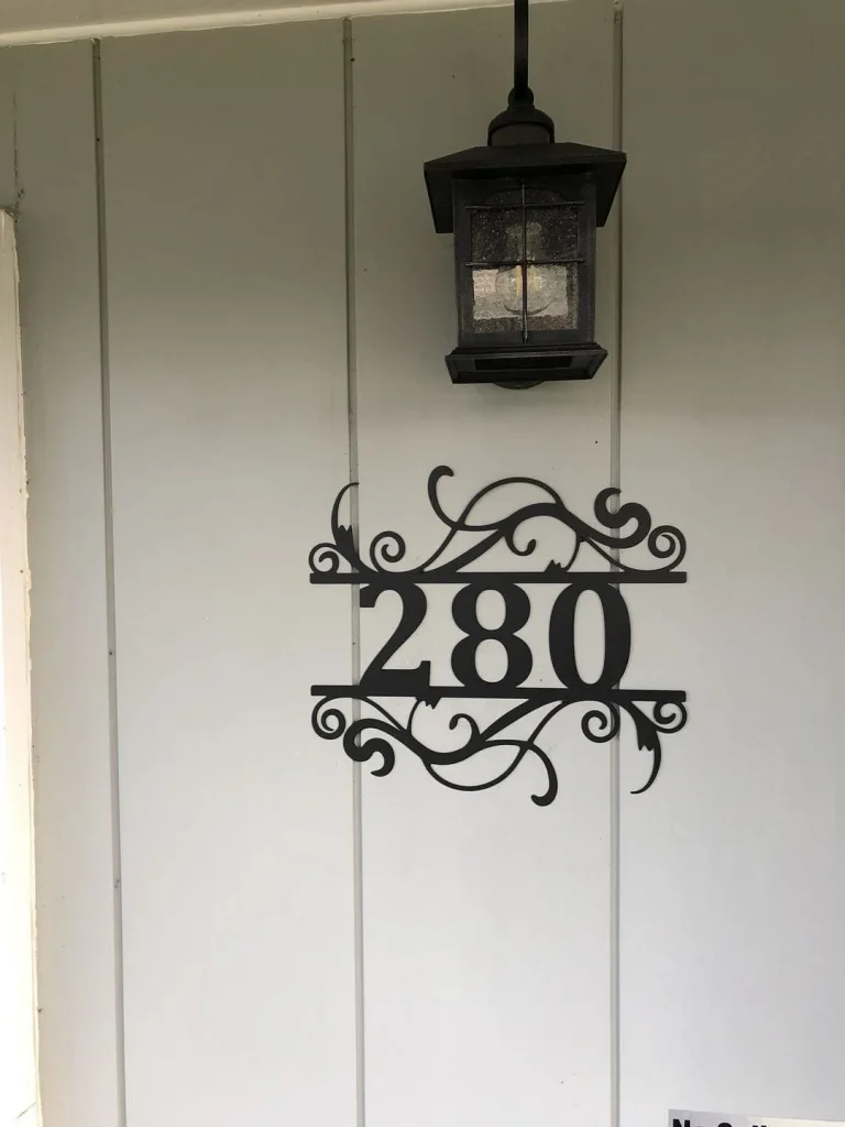 Custom Metal Address Sign - Metal House Numbers - Outdoor Metal - Mailbox Sign - Metal Address Plaque - Housewarming Gift - Modern Address