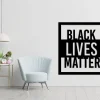 Black Lives Matter Metal Sign - Blm Metal Art - Housewarming Gift - Human Rights Indoor Outdoor Sign - Quote Wall Art - Wall Decoration
