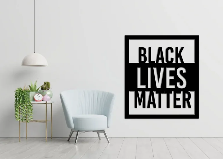 Black Lives Matter Metal Sign - Blm Metal Art - Housewarming Gift - Human Rights Indoor Outdoor Sign - Quote Wall Art - Wall Decoration