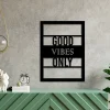 Good Vibes Only, Good Vibes Gifts Hangings, Wall Art, Metal Word Sign, Bedroom Decor, Minimalist Art, Welcome Message, Home Decor