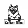 Personalized Siamese Cat Metal Sign Art, Custom Siamese Cat Metal Sign, Fathers Day Gift, Pets Gift, Birthday Gift