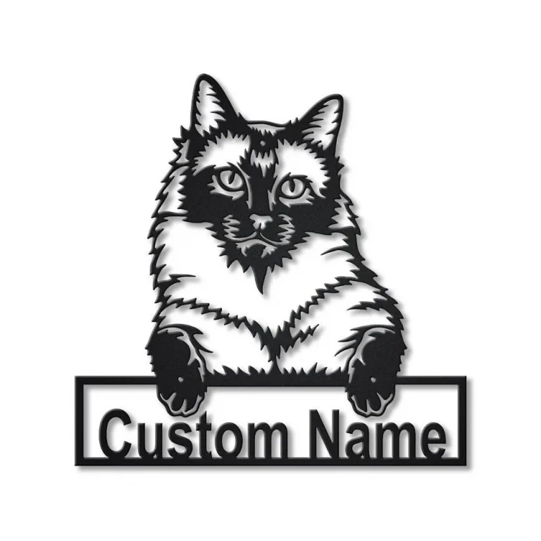 Personalized Siamese Cat Metal Sign Art, Custom Siamese Cat Metal Sign, Fathers Day Gift, Pets Gift, Birthday Gift
