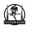 Personalized Rugby Union Sport Metal Sign Art, Custom Rugby Union Sport Metal Sign, Skeleton Rugby Gift, Decor Decoration, Birthday Gift