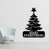 Merry Everything Metal Sign - Christmas Tree Metal Sign - Wall Hangings - Christmas Gifts - Custom Metal Sign - Indoor Outdoor Metal Sign