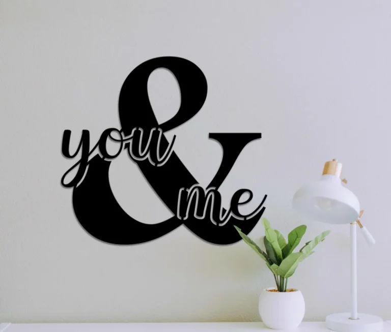 You And Me, You And Me Metal Sign, Over The Bed Sign, Over The Bed Wall Hanging. Wedding Decorations, Wedding Backdrop, You And Me Backdrop