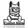 Personalized Turkish Angora Cat Metal Sign Art, Custom Turkish Angora Cat Metal Sign, Fathers Day Gift, Pets Gift, Birthday Gift