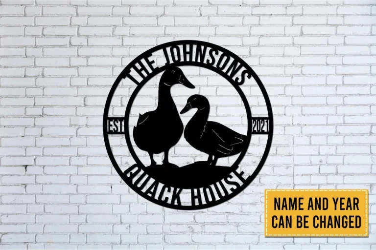 Duck Quack House Metal Signs, Quack House Sign, Duck Farm Metal Sign, Metal Farm Sign, Duck Coop, Duck House, Farmhouse Decor