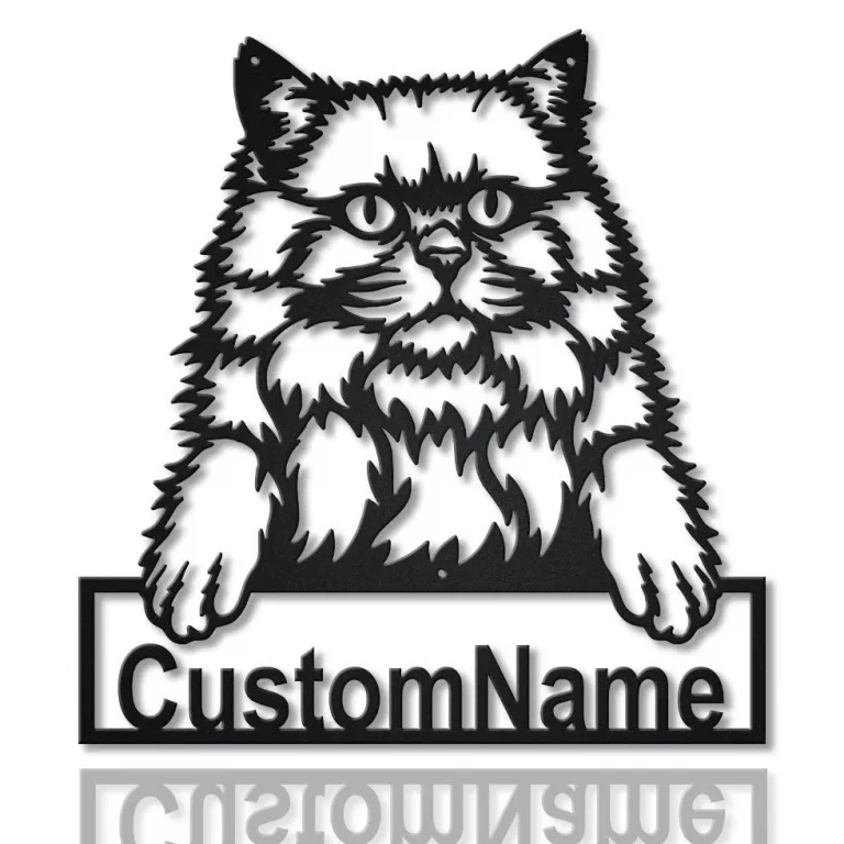 Personalized British Longhair Cat Metal Sign Art, Custom British Longhair Cat Metal Sign, Fathers Day Gift, Pets Gift, Birthday Gift