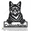 Personalized Domestic Cat Metal Sign Art, Custom Domestic Cat Metal Sign, Father's Day Gift, Pets Gift, Birthday Gift