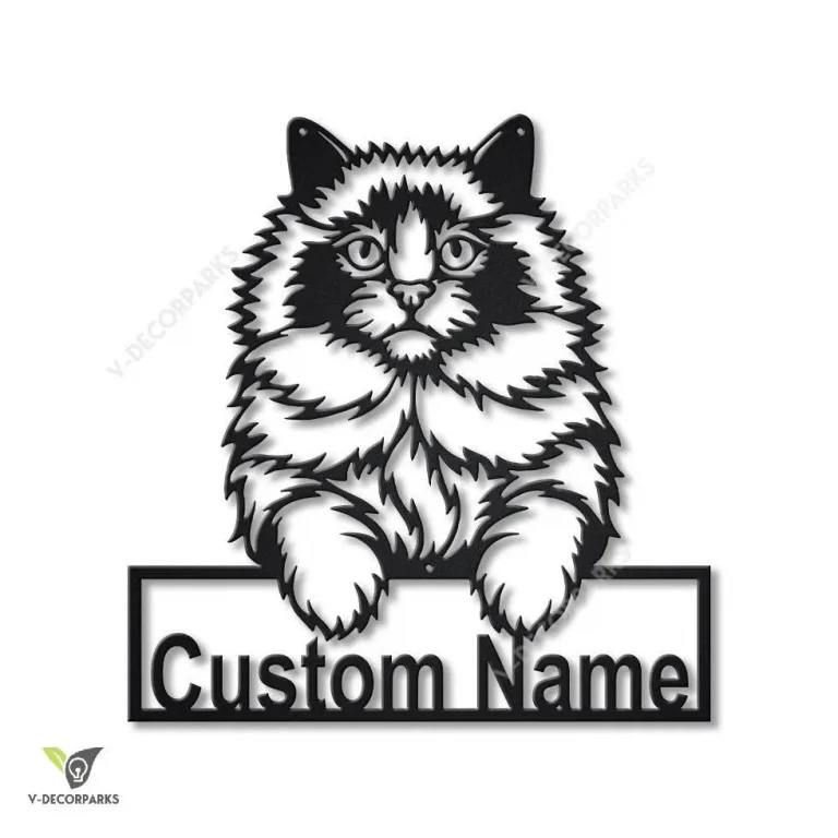 Personalized Ragdoll Cat Metal Sign Art, Custom Ragdoll Cat Metal Sign, Animal Gift, Pets Gift, Birthday Gift