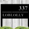 Metal Custom Address Sign, Address Plaque, Yard Sign, Front Porch Decor, Address Sign With Stakes, Lawn Mounted Address Plaque, Lawn Sign