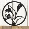 Calla Lily Flower Garden Sign, Outdoor Metal Wall Art, Garden Decor, Metal Garden Sign, Mothers Day, Laser Cut Sign, Matte Black Shown