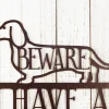 I Have A Two Foot Long Weiner Metal Sign - Weiner Dog, Dachshund, Door Sign, Metal Wall Art