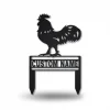 Personalized Chicken Farmer Monogram Metal Yard Art ,custom Chicken Metal Sign, Chicken Lover Sign Decoration For Living Room