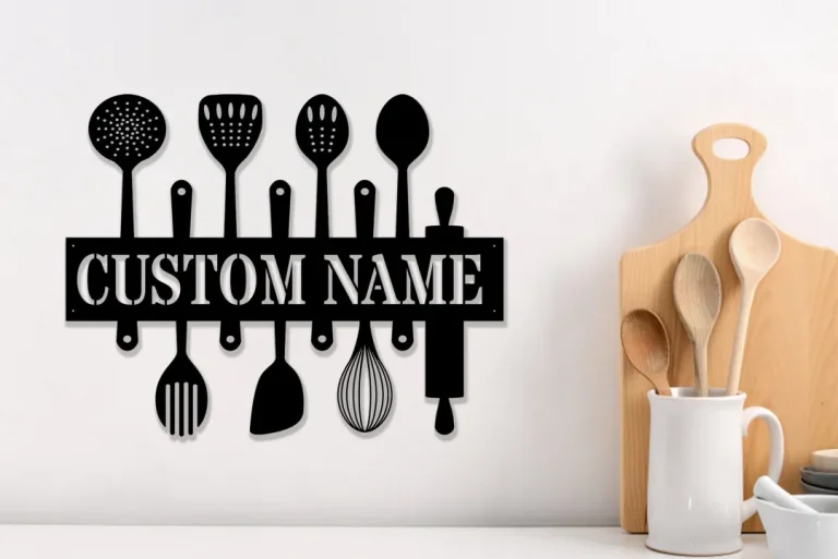 Custom Metal Sign For Kitchen, Kitchen Metal Wall, Custom Kitchen Sign Wall Decor, Kitchen Signs, Housewarming Gift