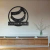 Personalized Tambourine Monogram Metal Sign Art, Custom Tambourine Monogram Metal Sign, Birthday Gift, Tambourine Gift, Music Gift