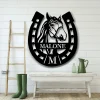 Horse Farm Metal Sign, Custom Metal Sign For Farm Sign For Barn, Horse Wall Decor, Metal Sign For A Ranch, Horse Ranch Sign, Horse Farm Sign