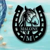 Horse Farm Metal Sign, Custom Metal Sign For Farm Sign For Barn, Horse Wall Decor, Metal Sign For A Ranch, Horse Ranch Sign, Horse Farm Sign