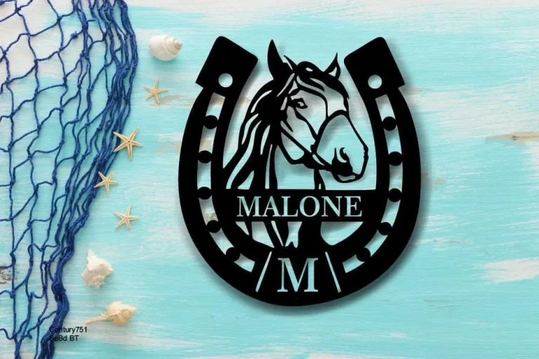 Horse Farm Metal Sign, Custom Metal Sign For Farm Sign For Barn, Horse Wall Decor, Metal Sign For A Ranch, Horse Ranch Sign, Horse Farm Sign