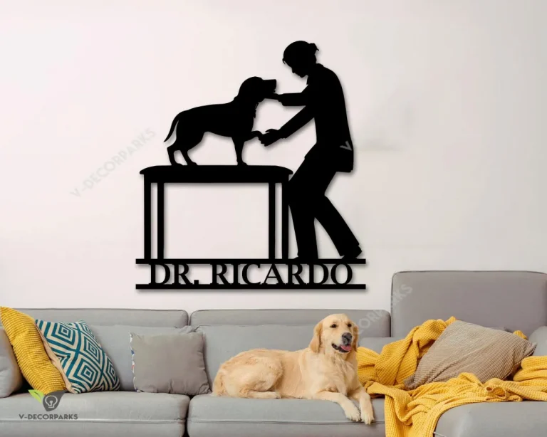 Personalized Veterinary Metal Sign, Veterinary Sign, Veterinary Gift, Veterinarian Gift, Gift For Vet, Animal Lover Gift, Custom Vet Sign