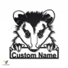 Personalized Opossum Monogram Metal Sign Art, Custom Opossum Metal Sign, Animal Funny, Father's Day Gift, Pets Gift, Birthday Gift