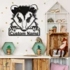 Personalized Opossum Monogram Metal Sign Art, Custom Opossum Metal Sign, Animal Funny, Father's Day Gift, Pets Gift, Birthday Gift