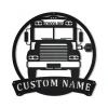 Personalized School Bus Driver Metal Sign Art, Custom School Bus Driver Monogram Metal Sign, Bus Driver Gifts, Job Gift, Home Decor