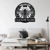 Personalized Queen Bee Metal Sign, Queen Bee Metal Wall Art, Queen Bee Metal Wall Decor, Honey Bee Lover Gift, Custom Honey Bee