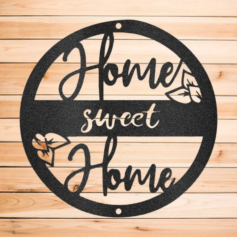 Home Sweet Home Indoor Outdoor Steel Wall Art Sign Father's Day House Warming Anniversary Wedding Man Cave Garage She Shed Home Decor
