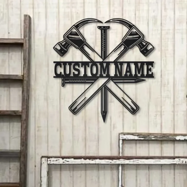 Personalized Carpenter Metal Sign Art, Custom Carpenter Metal Sign, Carpenter Monogram Gift, Job Gift, Decor Decoration, Birthday Gift