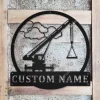 Personalized Crane Operators Metal Sign Art, Crane Operators Metal Sign, Crane Operators Monogram Gift, Job Gift, Decor Decoration