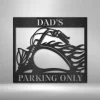 Motorcycle Gift Dad's Parking - Steel Sign