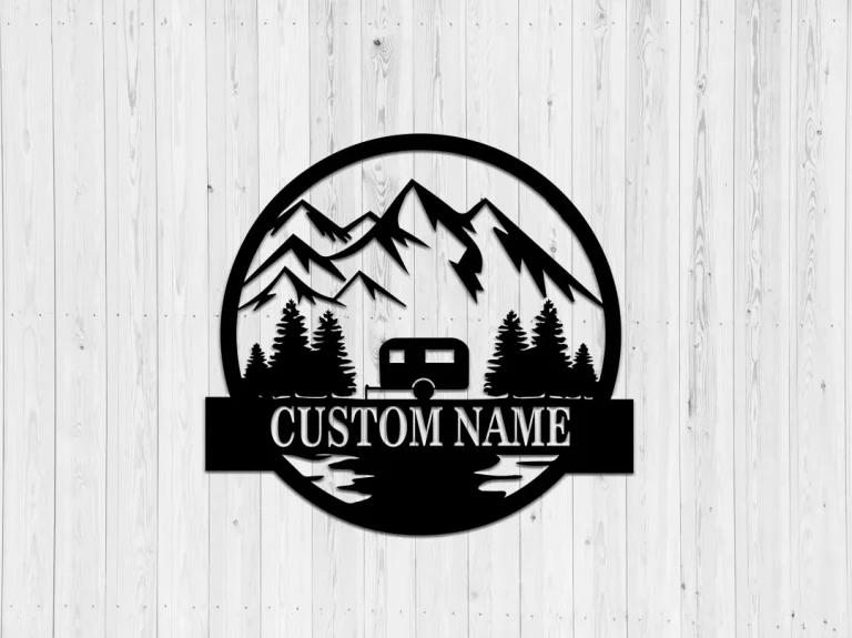 Camper Metal Sign - Metal Wall Art - Custom Name Camper Metal Sign - Camper's Gift - Housewarming Gift - Farmhouse Decor - Personalized Sign