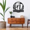 Girl Ladies Netball Monogram Metal Sign Art, Girl Ladies Netball Antler Decor, Girl Ladies Netball Metal Sign, Housewarming Outdoor Metal