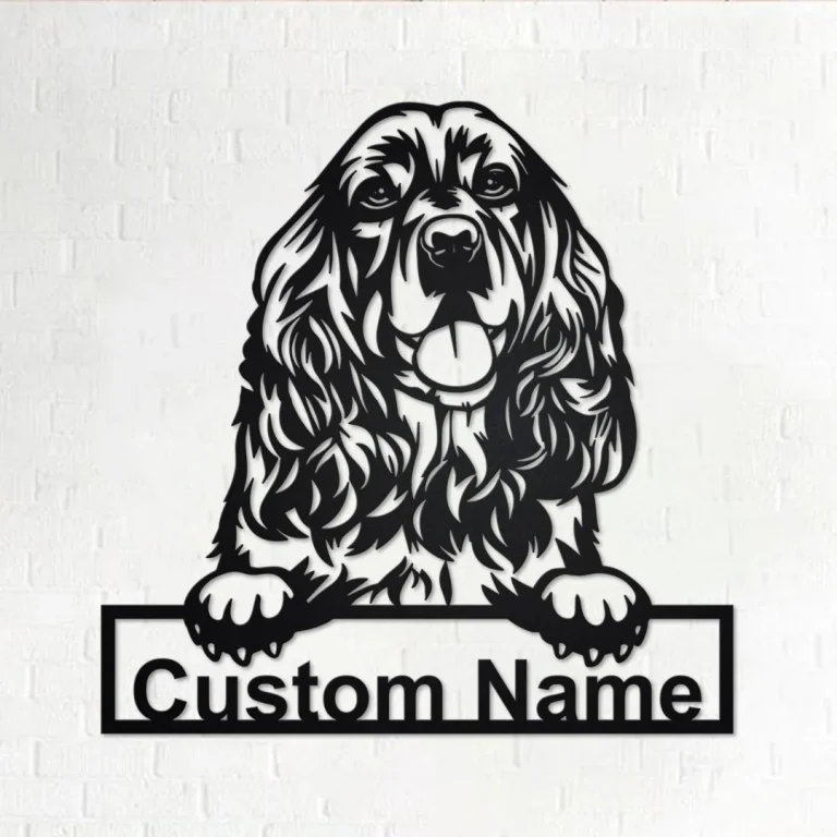 Personalized Cocker Spaniel Metal Sign, Cocker Spaniel Metal Wall Art, Cocker Spaniel Metal Wall Decor, Custom Cocker Spaniel,custom Dog