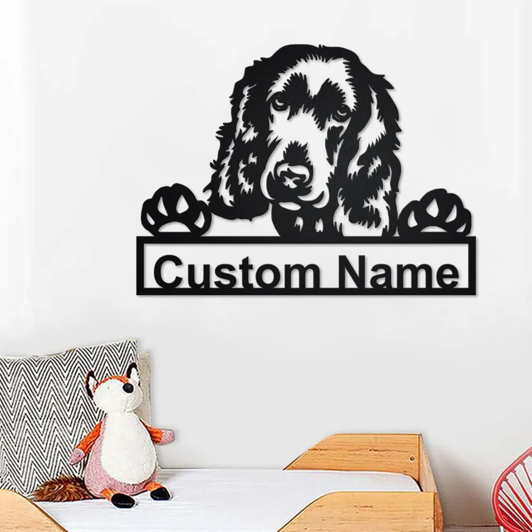 il_fullxfull.3309968044_c46t.webp Personalized English Cocker Spaniel Metal Sign, Dog Metal Wall Art, Dog Metal Wall Decor, Custom English Cocker Spaniel Dog, Custom Dog