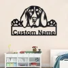 Personalized English Coonhound Metal Sign, English Coonhound Metal Wall Art, English Coonhound Metal Wall Decor, Custom English Coonhound