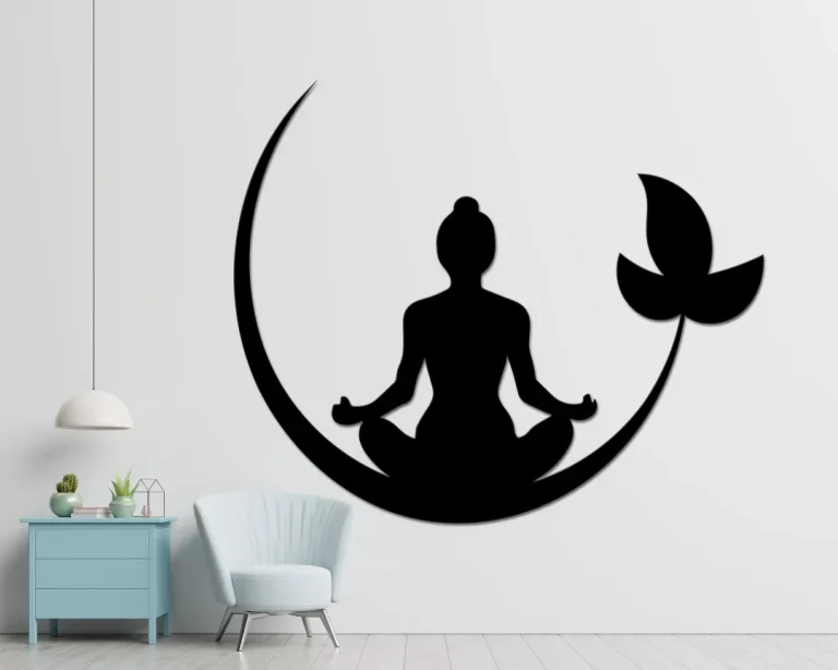 Meditation Metal Sign - Yoga Metal Sign - Meditation Room Decor - Custom Yoga Metal Sign - Metal Wall Art - Housewarming Gift - Unique Sign