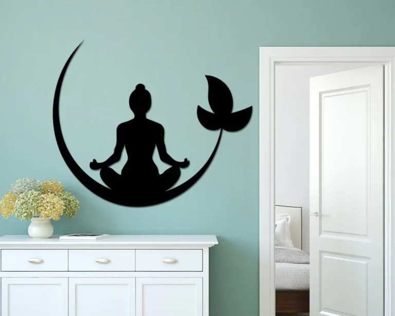 Meditation Metal Sign - Yoga Metal Sign - Meditation Room Decor - Custom Yoga Metal Sign - Metal Wall Art - Housewarming Gift - Unique Sign