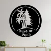 Pine Or Palm Tree Sign, Tree Sign, Palm Tree Wall Art, Tree Decor, Christmas Present, Gift Sign, Palm Tree Metal Sign, Signs, Wall Art Sign