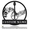 Personalized Mandolin Monogram Metal Sign Art, Custom Mandolin Metal Sign, Mandolin Gifts For Gift, Musical Instrument Gift