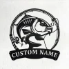Personalized Carp Fish Metal Sign, Fishing Metal Wall Art, Fishing Metal Wall Decor, Fishing Lover, Custom Fishing, Fishman, Carp Fish