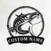 Personalized Wahoo Fish Metal Sign, Fishing Metal Wall Art, Fishing Metal Wall Decor, Fishing Lover, Custom Fishing, Fishman, Wahoo