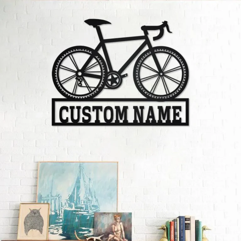 Personalized Bicycle Metal Sign, Bicycle Metal Wall Art, Bicycle Metal Wall Decor, Bicycle Lover, Custom Bicycle