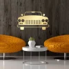 Metal Classic Car Wall Art, Metal Wall Art Decor, Housewarming Gift For Classic Car Lovers, Metal Garage Decor