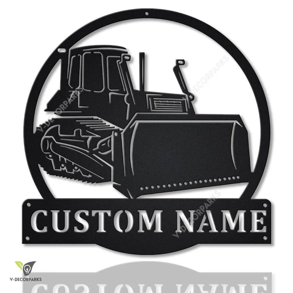 il_fullxfull.3330072569_37gy_cfcdbf90-18cd-42d2-8fe5-5f66f7bafbcf.webp Personalized Bulldozer Truck Metal Sign Art, Custom Bulldozer Truck Metal Sign, Trucker Gift, Truck Lover Sign Decoration For Living Room