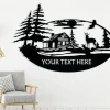 Family Name Deer Metal Sign, Deer Sign, Father Day Gift, Farmhouse Sign, Deer Hunter Gift, Nature Wall Art, Wildlife Lover Gift