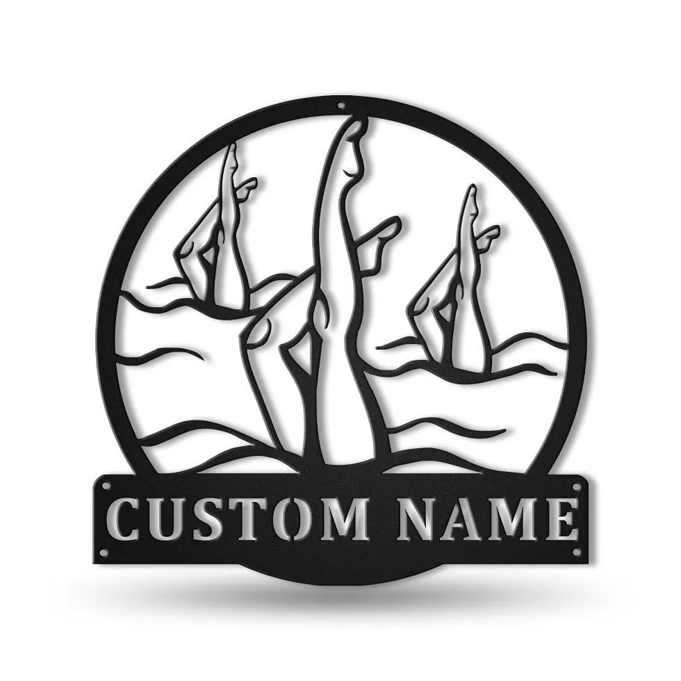 il_fullxfull.3331961897_oe8h.webp Personalized Artistic Swimming Monogram Metal Sign Art ,custom Artistic Swimming Metal Sign, Swimming Lover Sign Decoration For Living Room